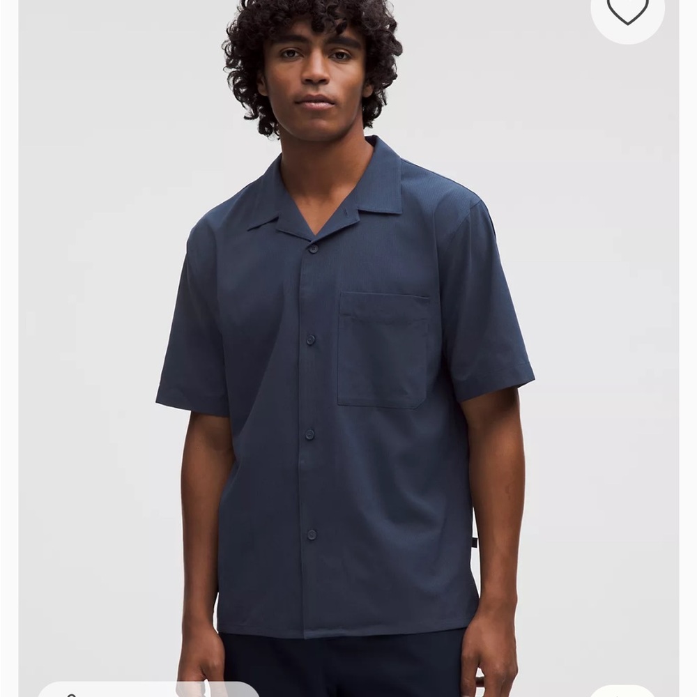lululemon athletica Airing Easy Camp Collar shirt  Club Blue